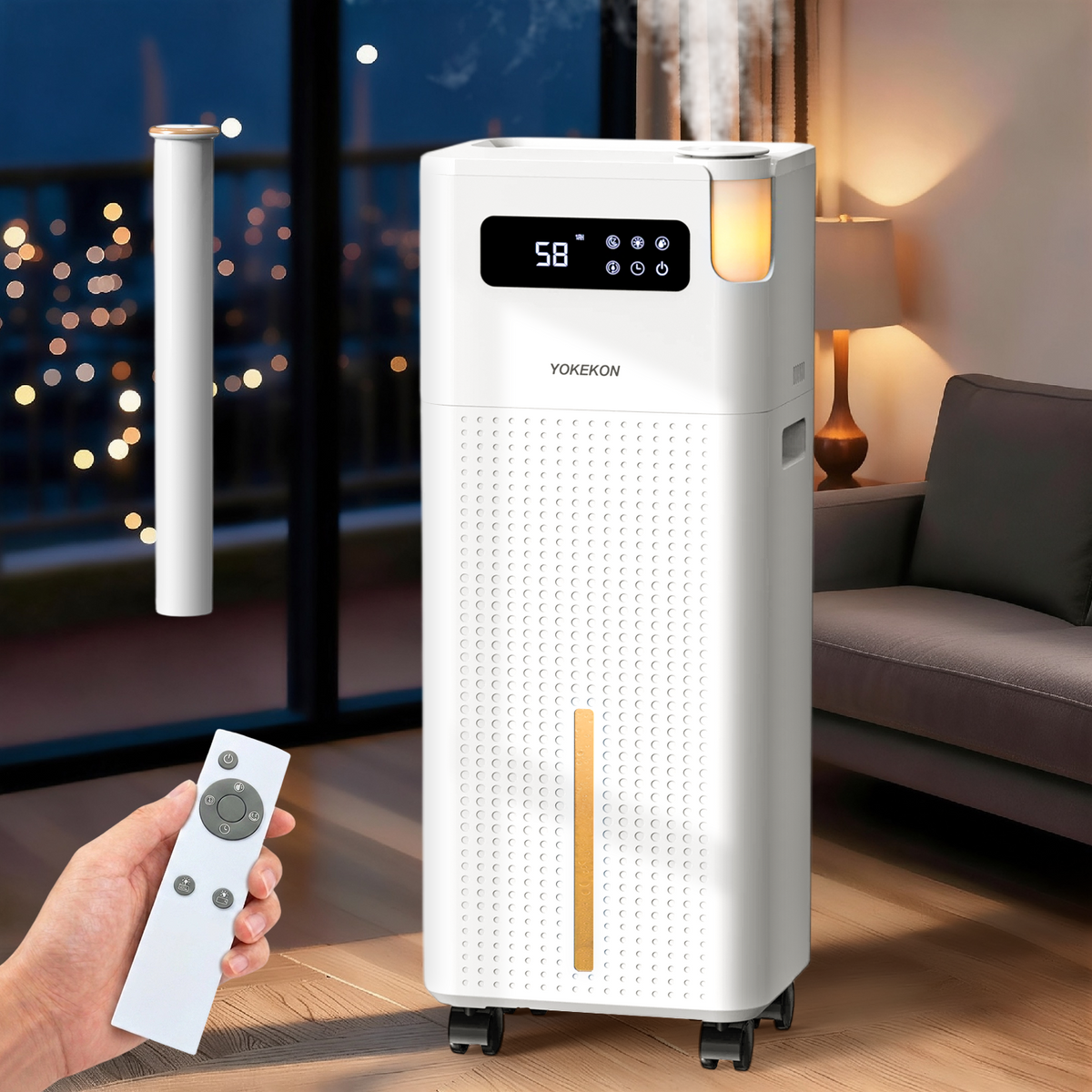 3.7Gal/14L Humidifier Large Room Whole House 800ft² Coverage | K75
