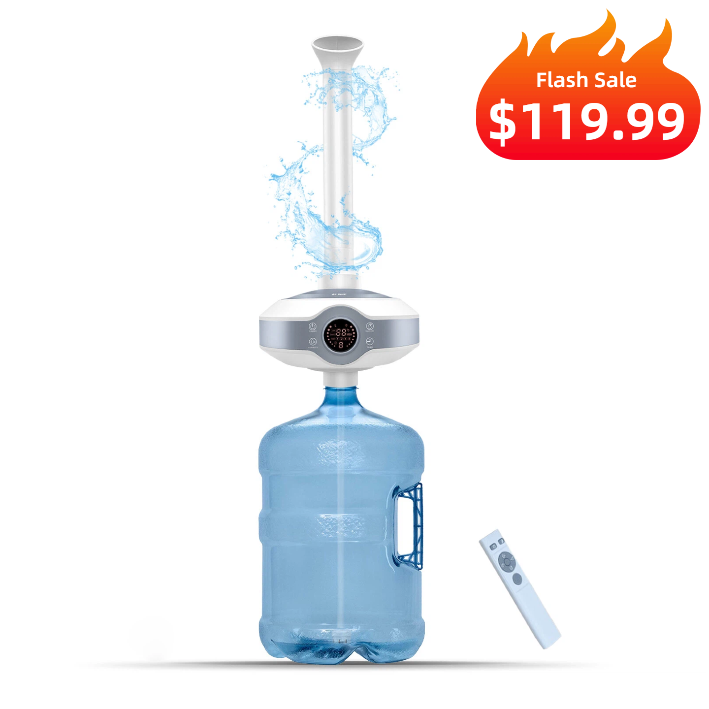 Tankless Large Room Humidifier | Ultrasonic Cool Mist Humidifier for Commercial | IN01