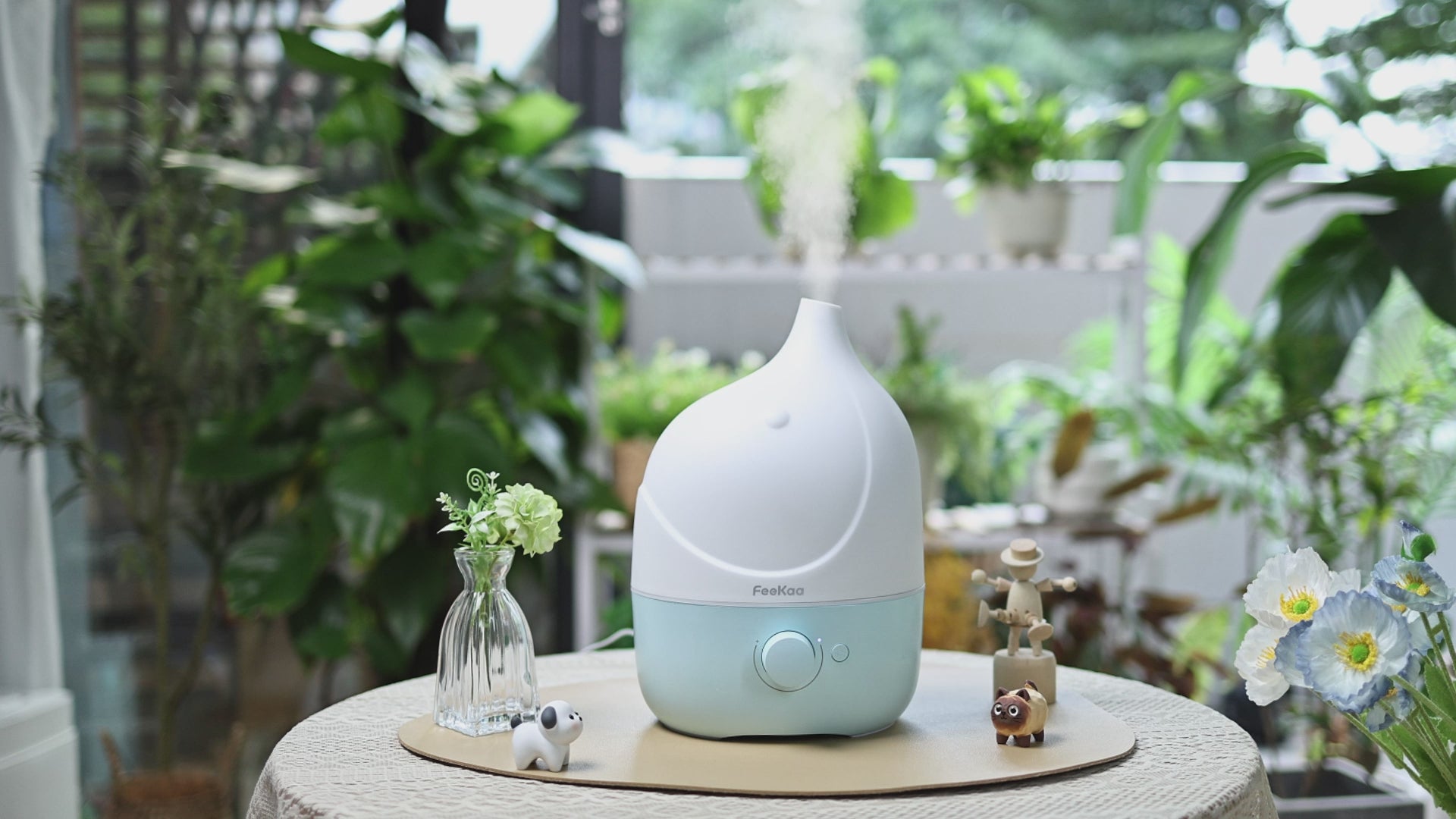 Humidifiers for Bedroom Baby 3 in 1 - Top Fill Baby Humidifier & Essential Oil Diffuser & Night Light, BPA-Free Cool Mist Air Humidifier with Cute Stickers for Kids Bedroom Nursery Plants Home