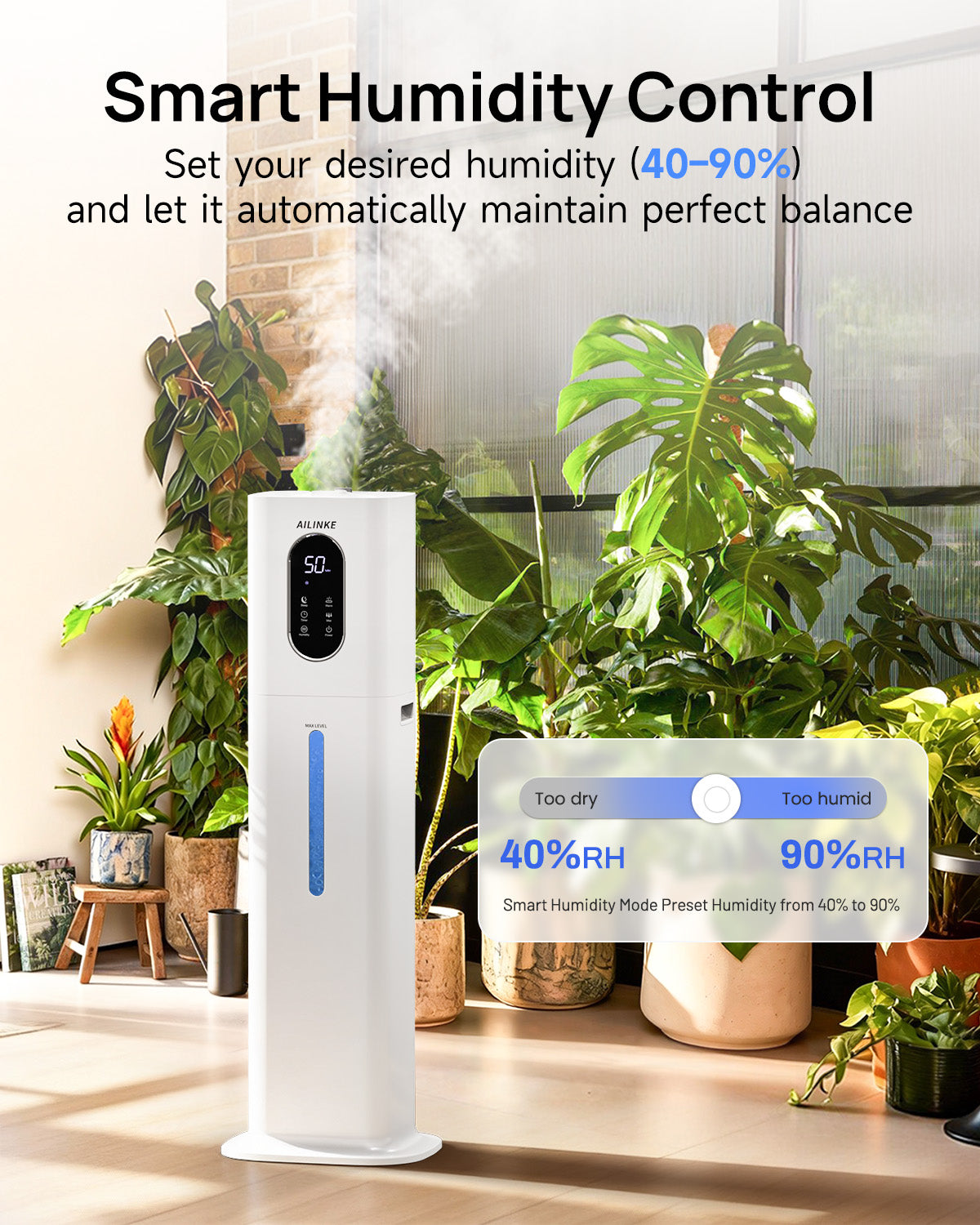 2.1Gal/8L Warm & Cool Mist Humidifiers | 033W