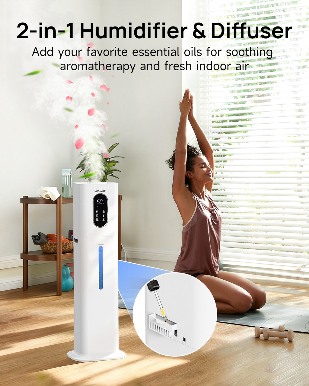 2.1Gal/8L Warm & Cool Mist Humidifiers | 033W