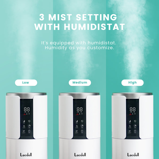 [LCD-011]2.1Gal/8L large humidifiers for home, Runs up to 24 Hours, Easy to Clean, with Essential Oils Tray Lacidoll