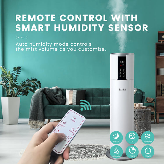 [LCD-011]2.1Gal/8L large humidifiers for home, Runs up to 24 Hours, Easy to Clean, with Essential Oils Tray Lacidoll