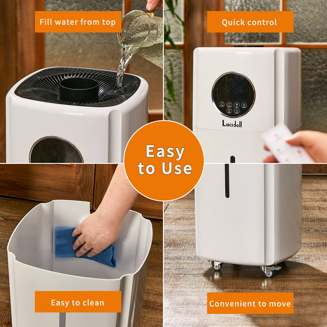 [LCD-J001]5.5Gal for 2000 sq.ft, Large Humidifiers Commercial & Industrial grade, 2000ML/H Dual 360° Nozzles  LACIDOLL