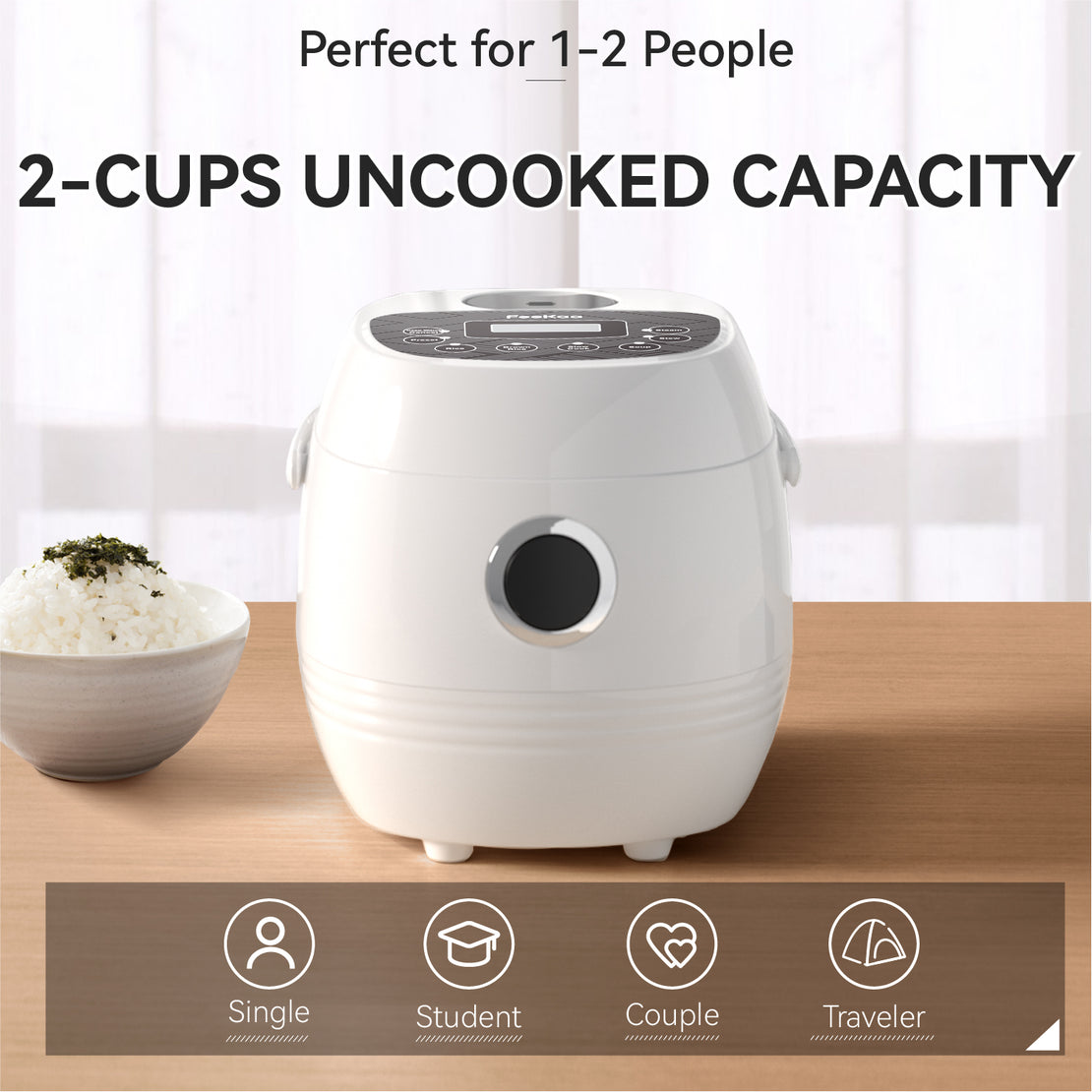 Enhance Your 60 Cup Rice Cooker with a Removable Cooking Pot